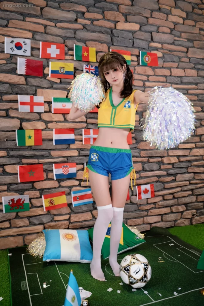 Coser 爆机少女喵小吉 x 金鱼kinngyo - 足球宝贝 3 Coser Nekokoyoshi x kinngyo 02 imgcup.com 07