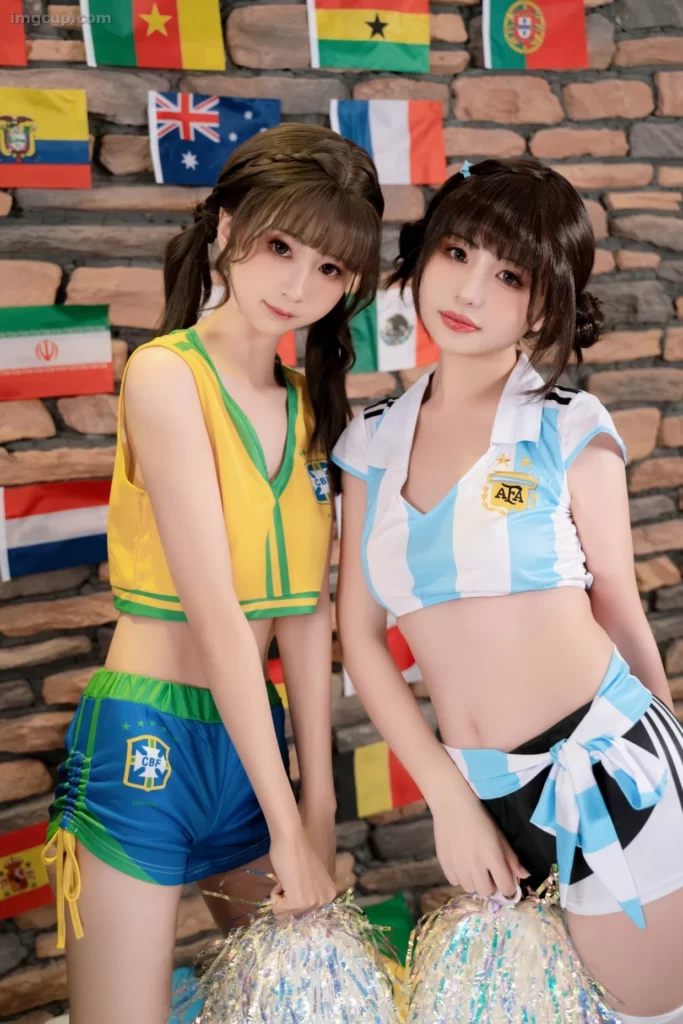 Coser 爆机少女喵小吉 x 金鱼kinngyo - 足球宝贝 4 Coser Nekokoyoshi x kinngyo 02 imgcup.com 16