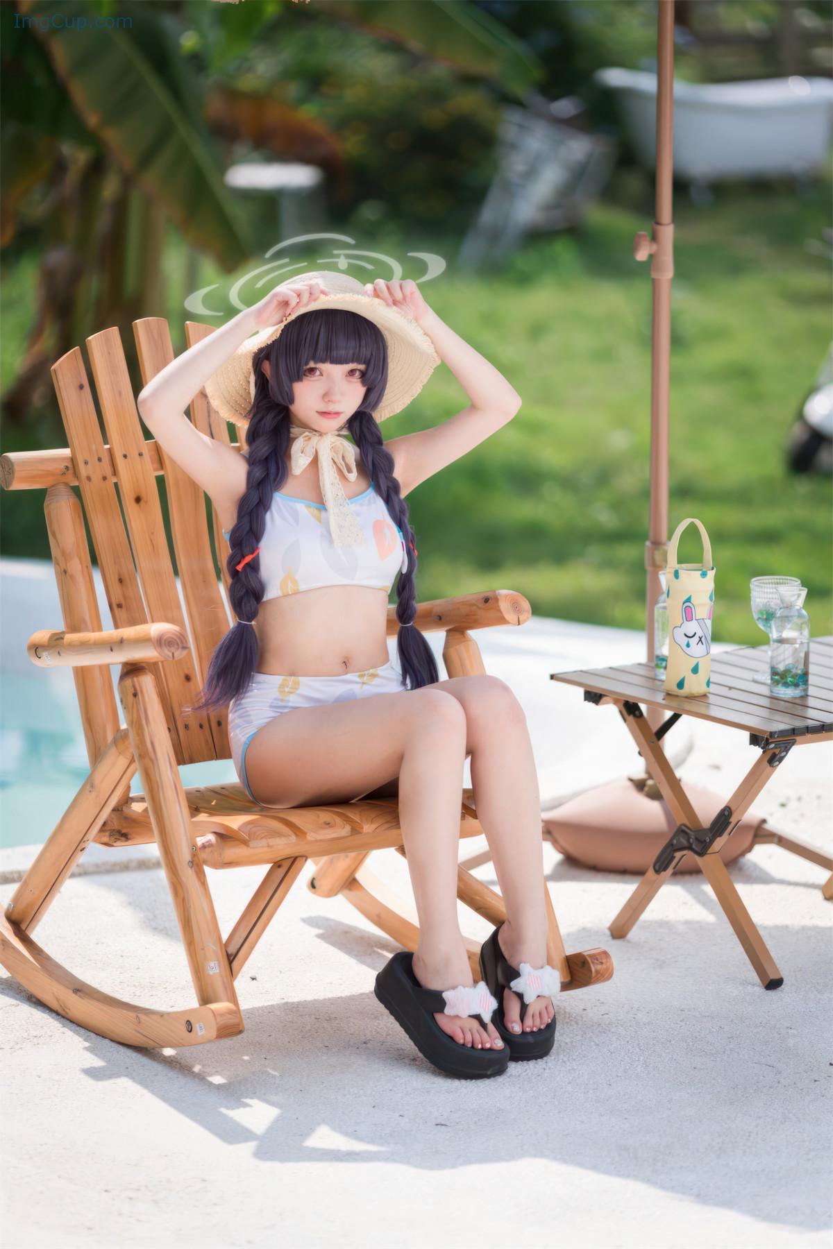 Cosplay-花铃-碧蓝档案-美游泳装.jpg Cosplay 花铃 碧蓝档案 美游泳装