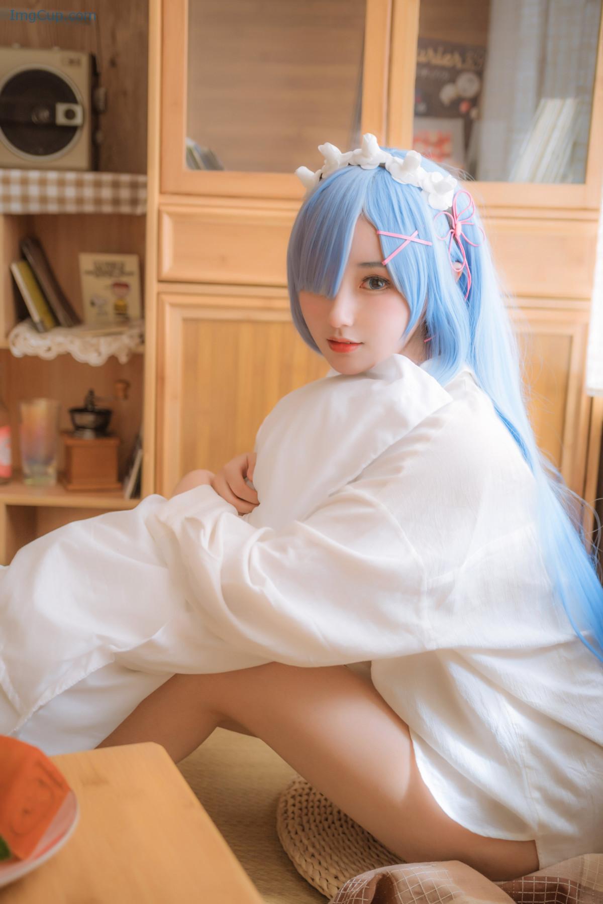 Cosplay-羽生三未图集-蕾姆.jpg Cosplay 羽生三未图集 蕾姆
