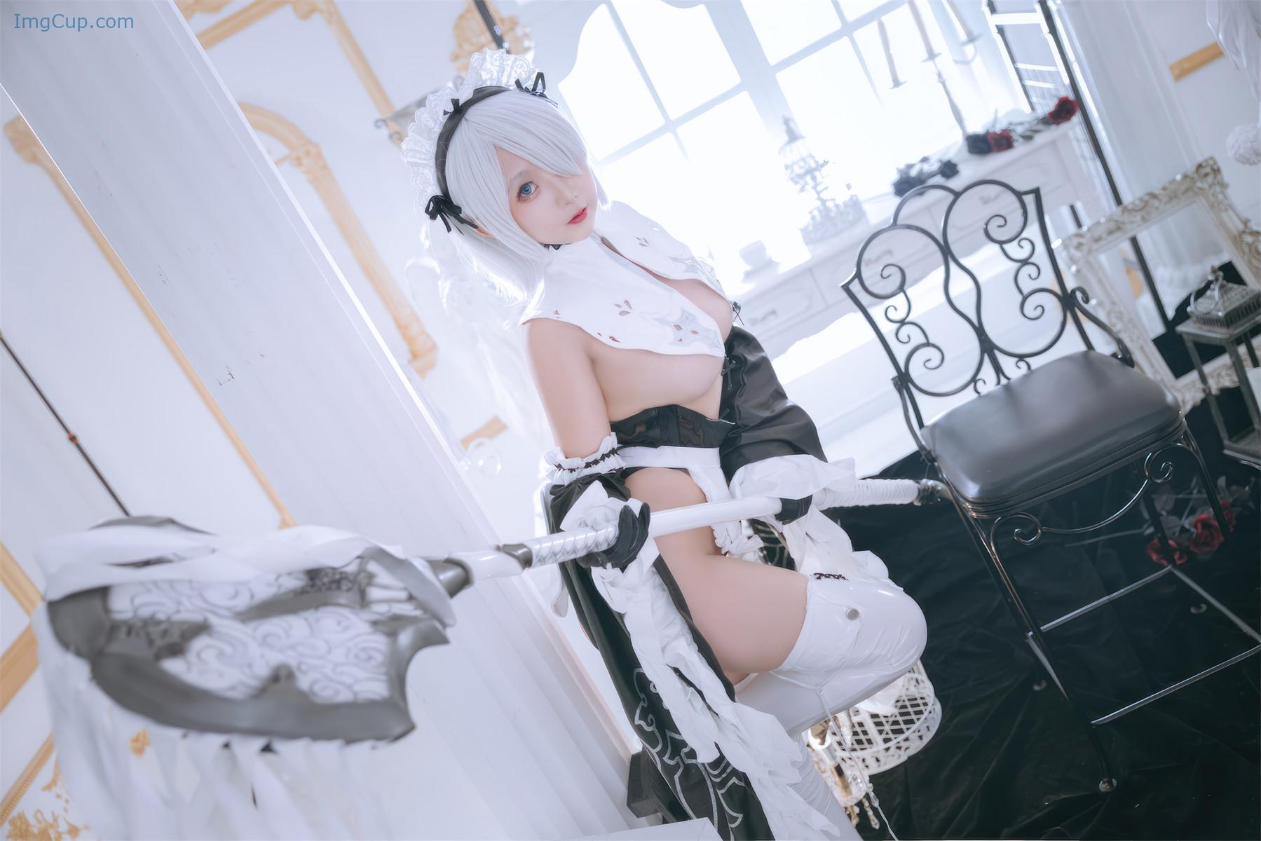 Cosplay-Rinaijiao日奈娇-2B奶盖女仆-Set01.jpg Cosplay Rinaijiao日奈娇 2B奶盖女仆 Set01